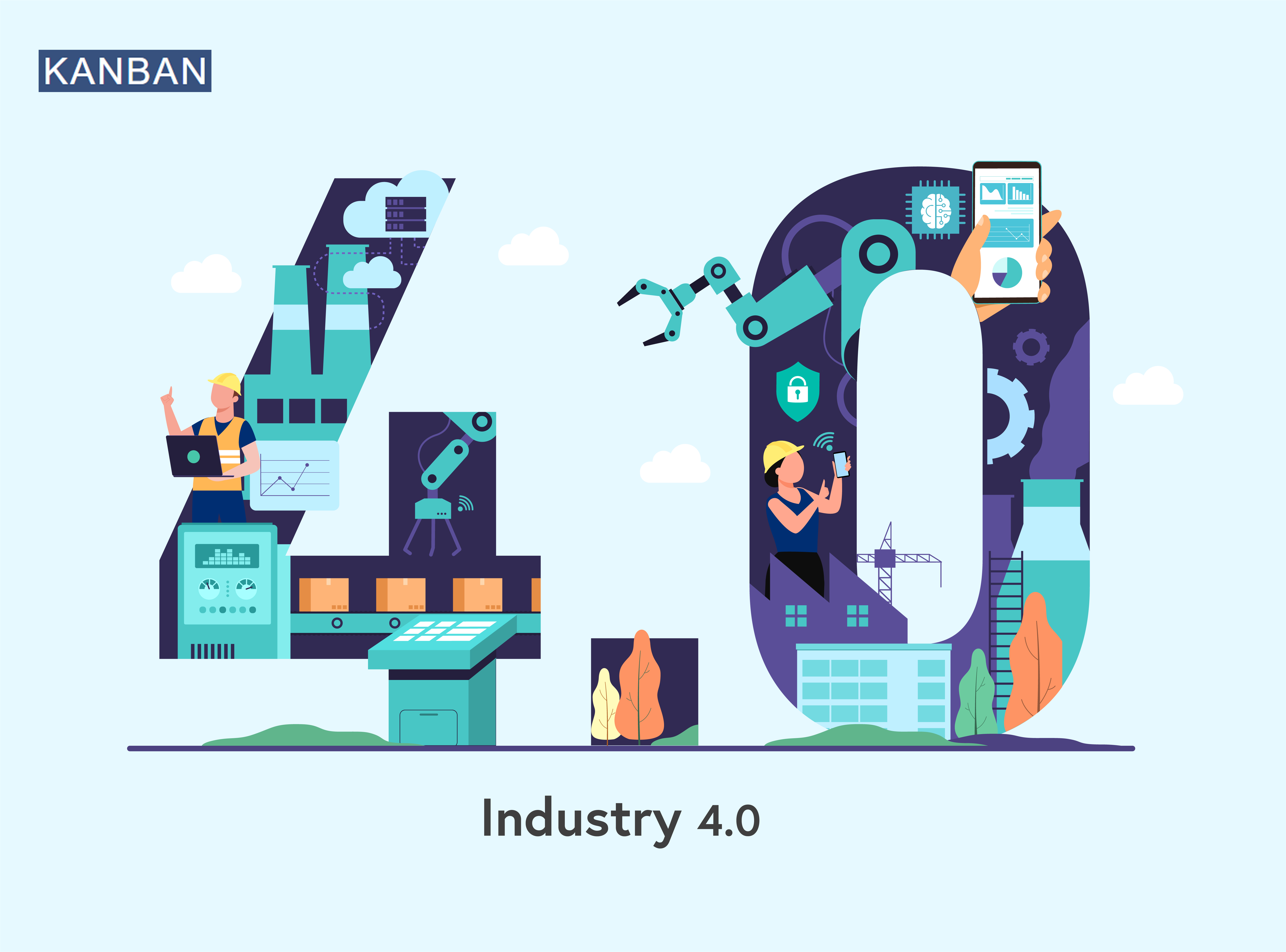 Industry 4.0 Production System Banner