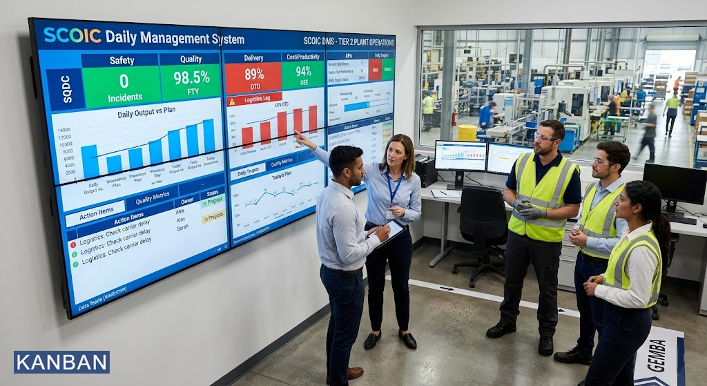 SCOIC Daily Management System | Safety, Cost, Output, Innovation, Customer