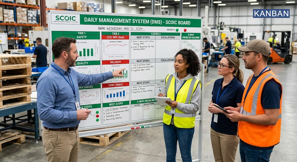 SCOIC Daily Management System | Safety, Cost, Output, Innovation, Customer