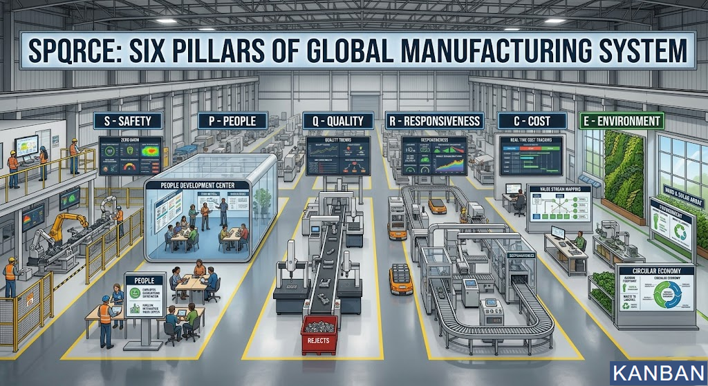 SPQRCE in Manufacturing Visual Board